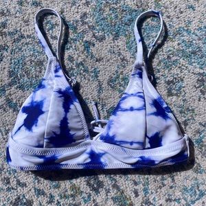 Bikini Top Blue and White XS